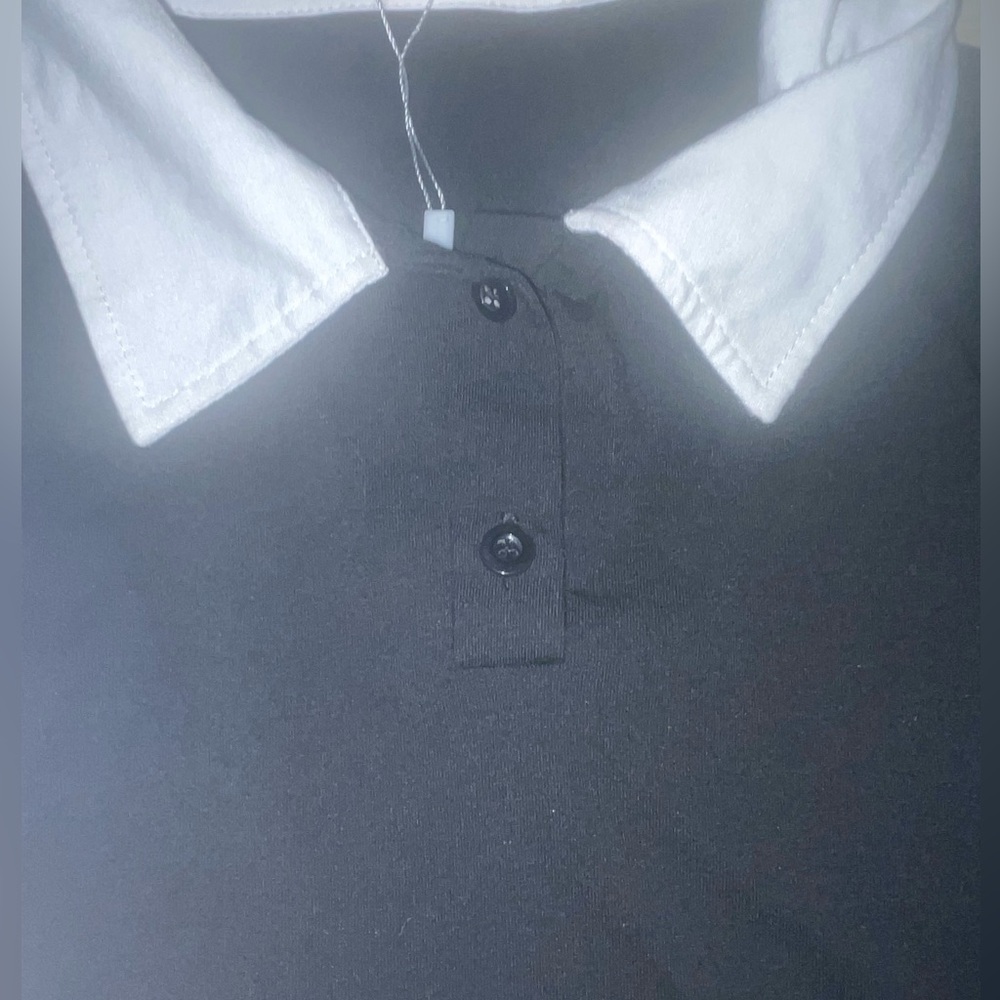 collared cropped tee
